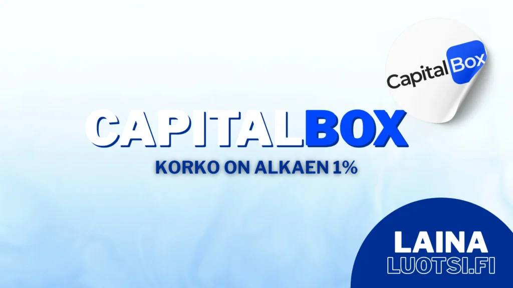 Capitalbox palvelun alkaen korko on 1%.