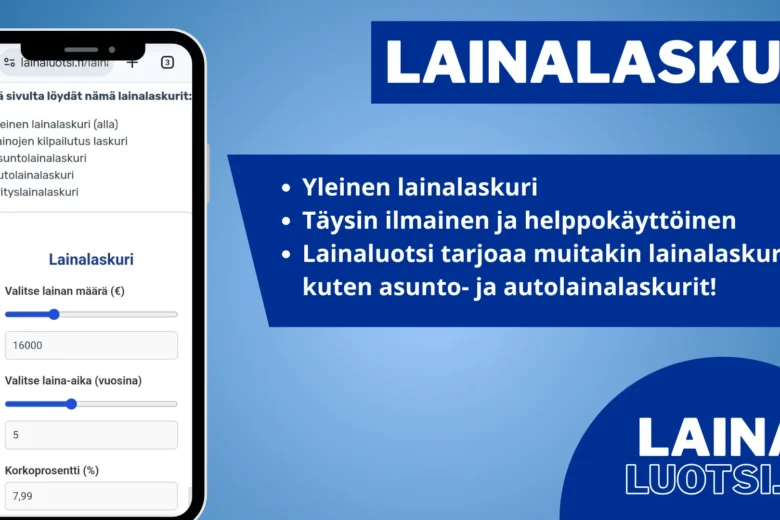 Lainalaskuri – lainalaskurit jokaiseen tarpeeseen