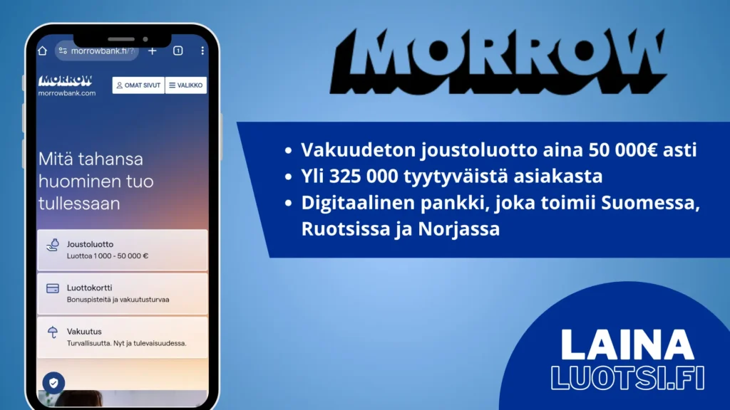 morrow bank kokemuksia ja arvostelu