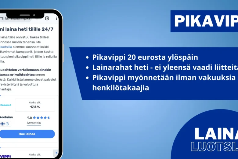 Pikavipit heti tilille: nopea pikavippi 30 minuutissa