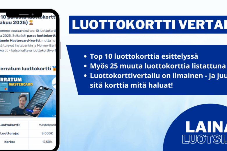Luottokortti vertailu: mikä on paras luottokortti 2026?