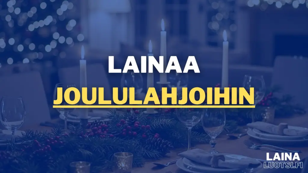 lainaa joululahjoihin
