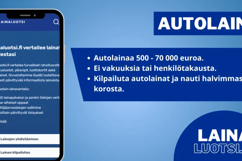 Autolaina – Vertaa autorahoitus ja hae edullista lainaa (2026)