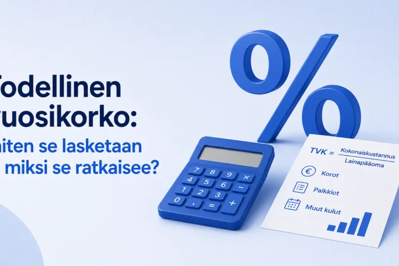 Todellinen vuosikorko: miten se lasketaan ja miksi se ratkaisee?